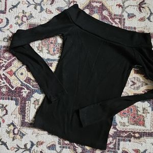 NWOT Black Boat Neck XS